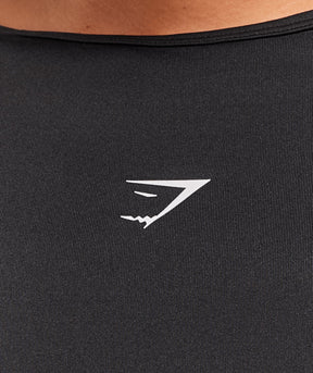 Gymshark Running Back Vent T-Shirt - Black