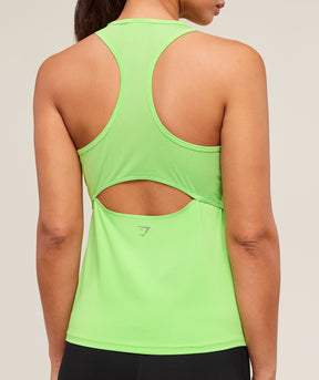 Gymshark Running Back Vent Tank - Energy Gelato Green