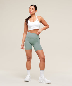 Gymshark Running Pocket 6" Shorts - Celeste Blue