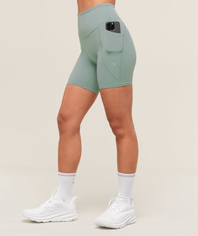 Gymshark Running Pocket 6" Shorts - Celeste Blue