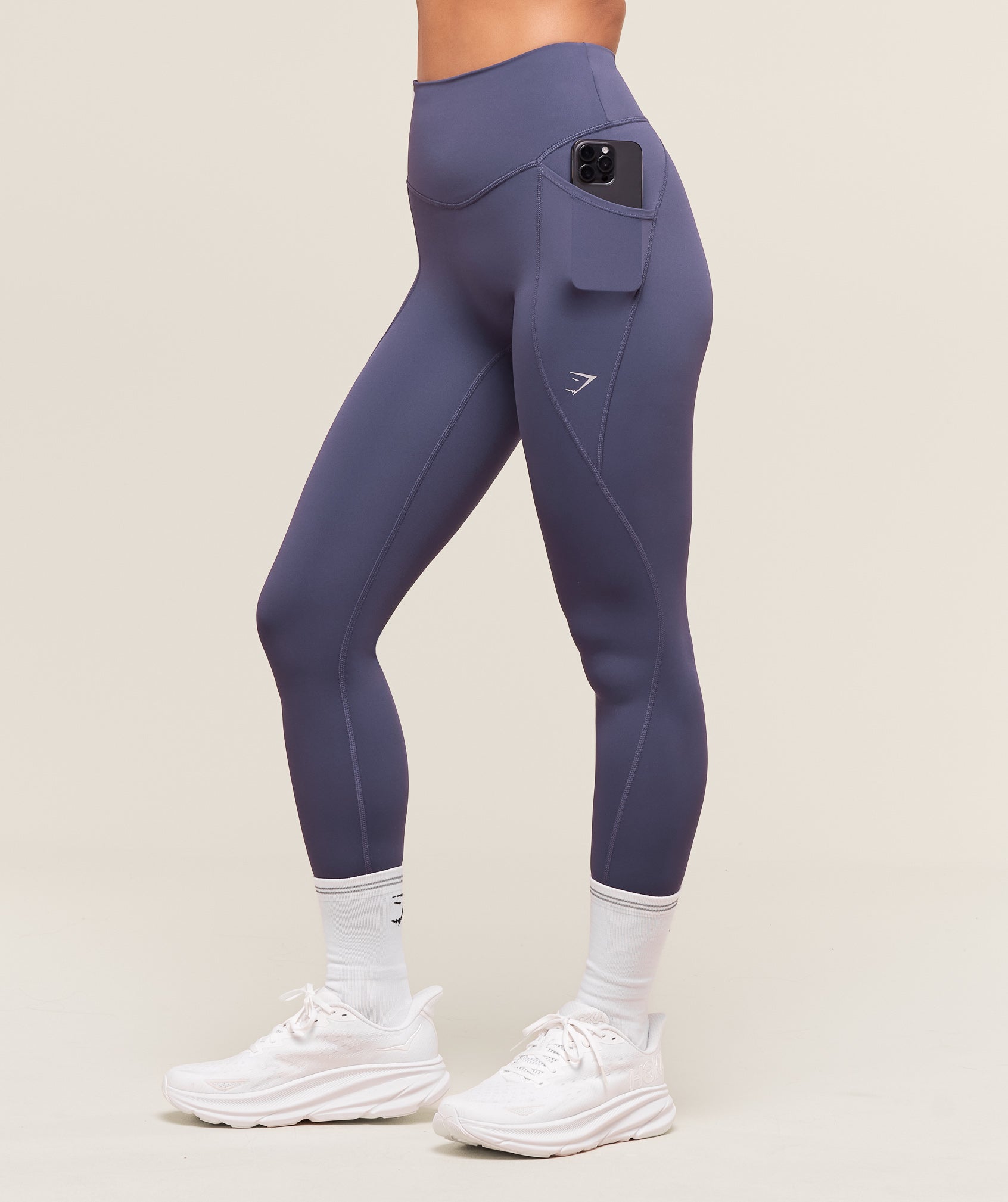 Gymshark Running Pocket Leggings - Weighted Purple