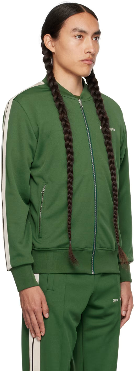 Green Embroidered Track Jacket