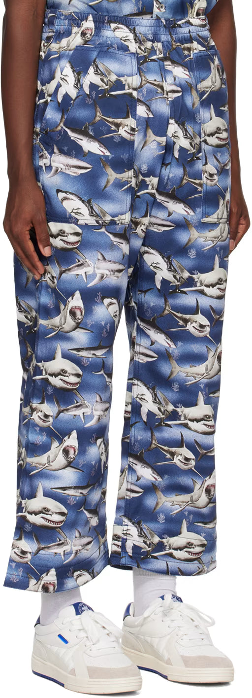 Blue & Black Sharks Trousers