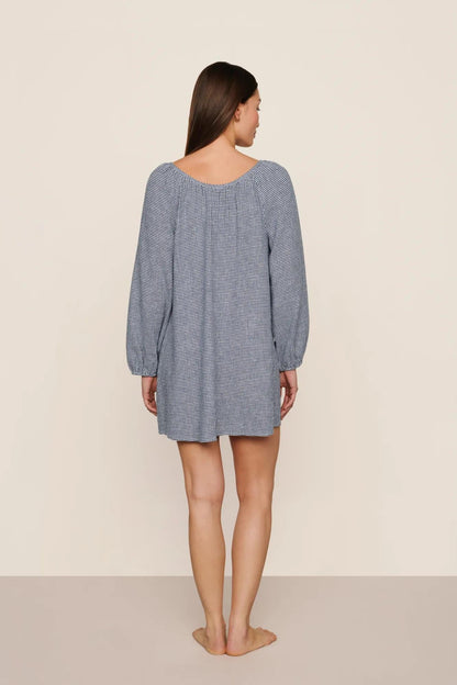 Linen Blend Short Dress
