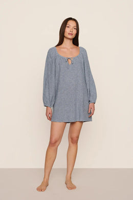 Linen Blend Short Dress