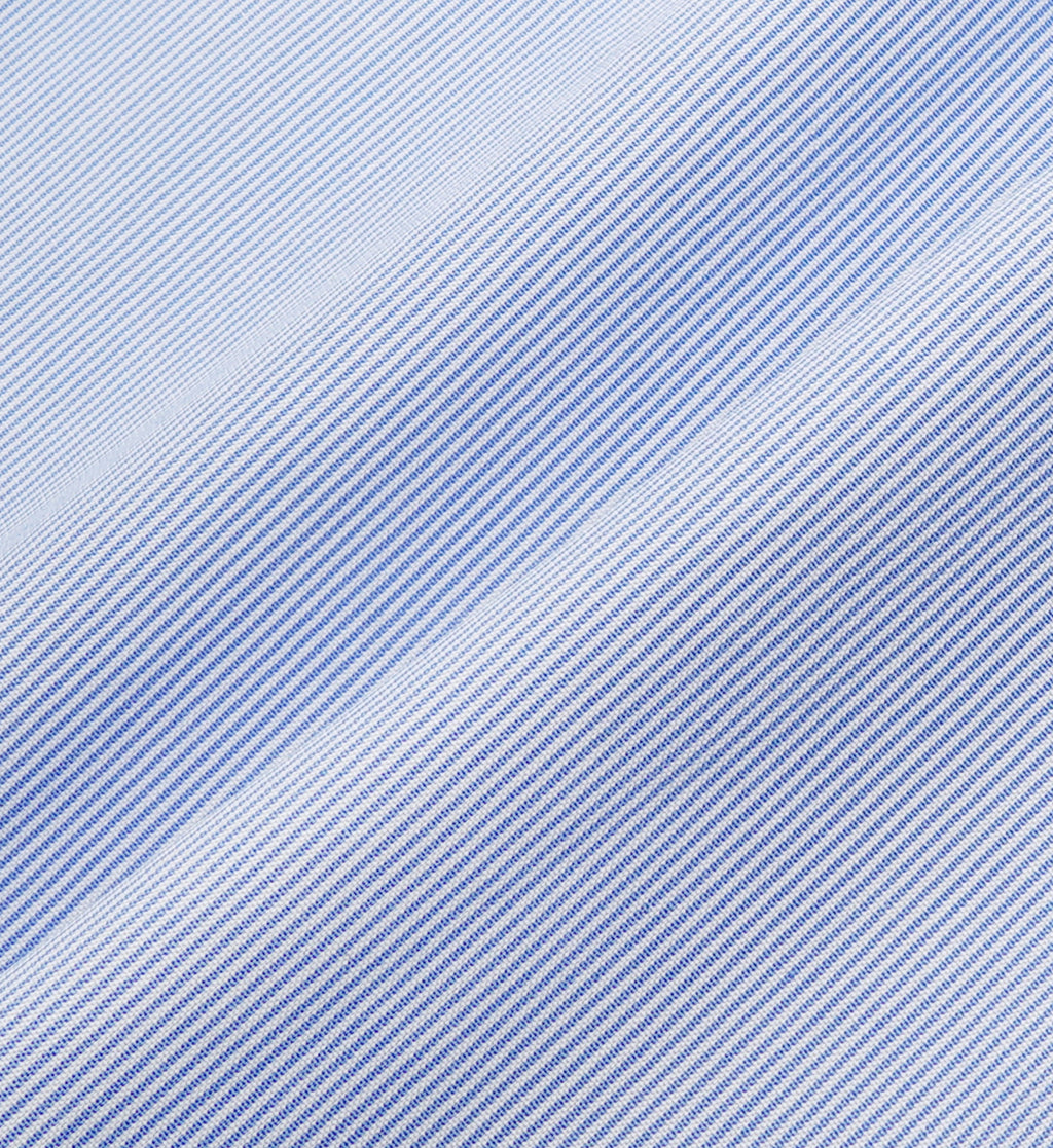 Serif Logo Boxer Short - Blue/White Thin Stripe