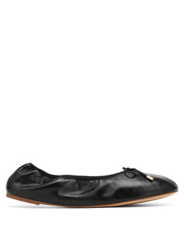 Scrunch Black Leather
