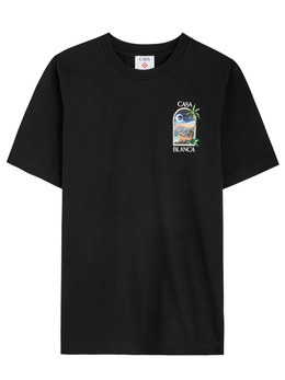 Casablanca LA Nights Printed T-Shirt in Black