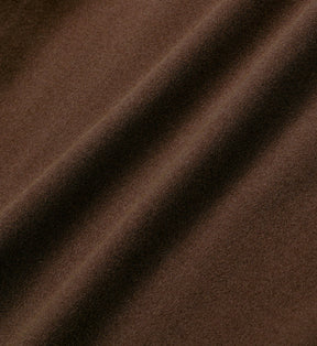 Serif Logo Biker Short - Chocolate/White