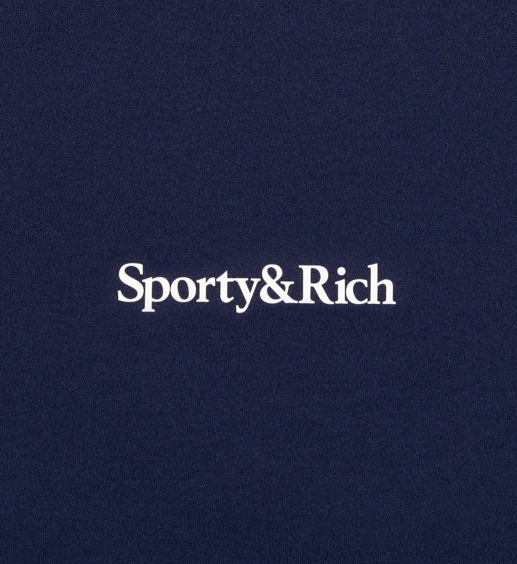 Serif Logo Biker Short - Navy/White