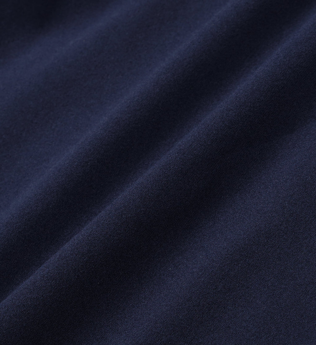 Serif Logo Biker Short - Navy/White