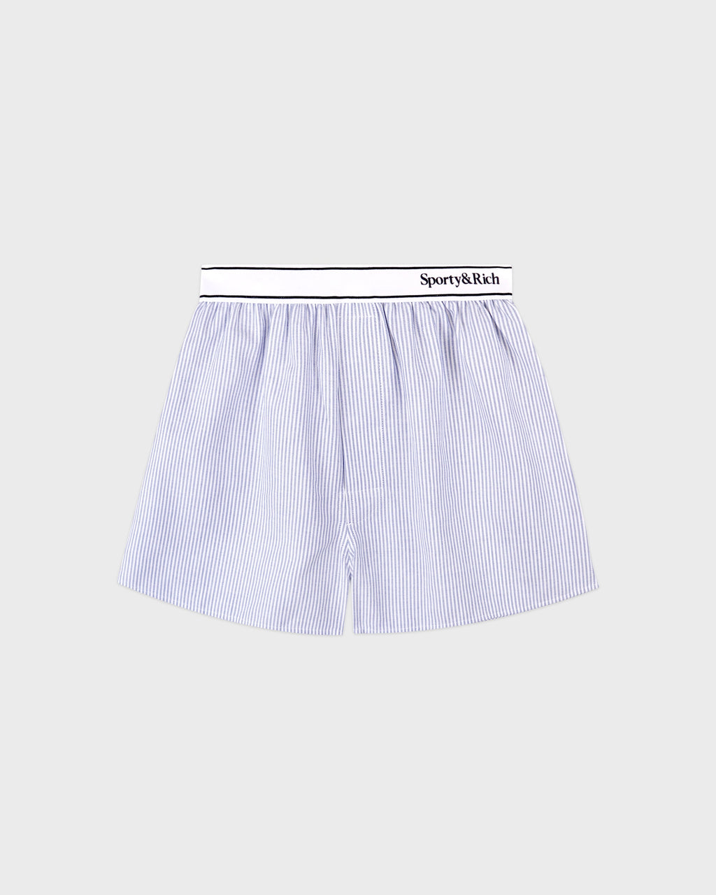 Serif Logo Oxford Boxer - Navy Stripe