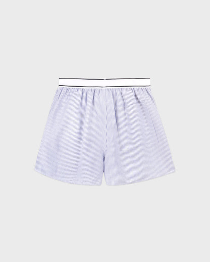Serif Logo Oxford Boxer - Navy Stripe