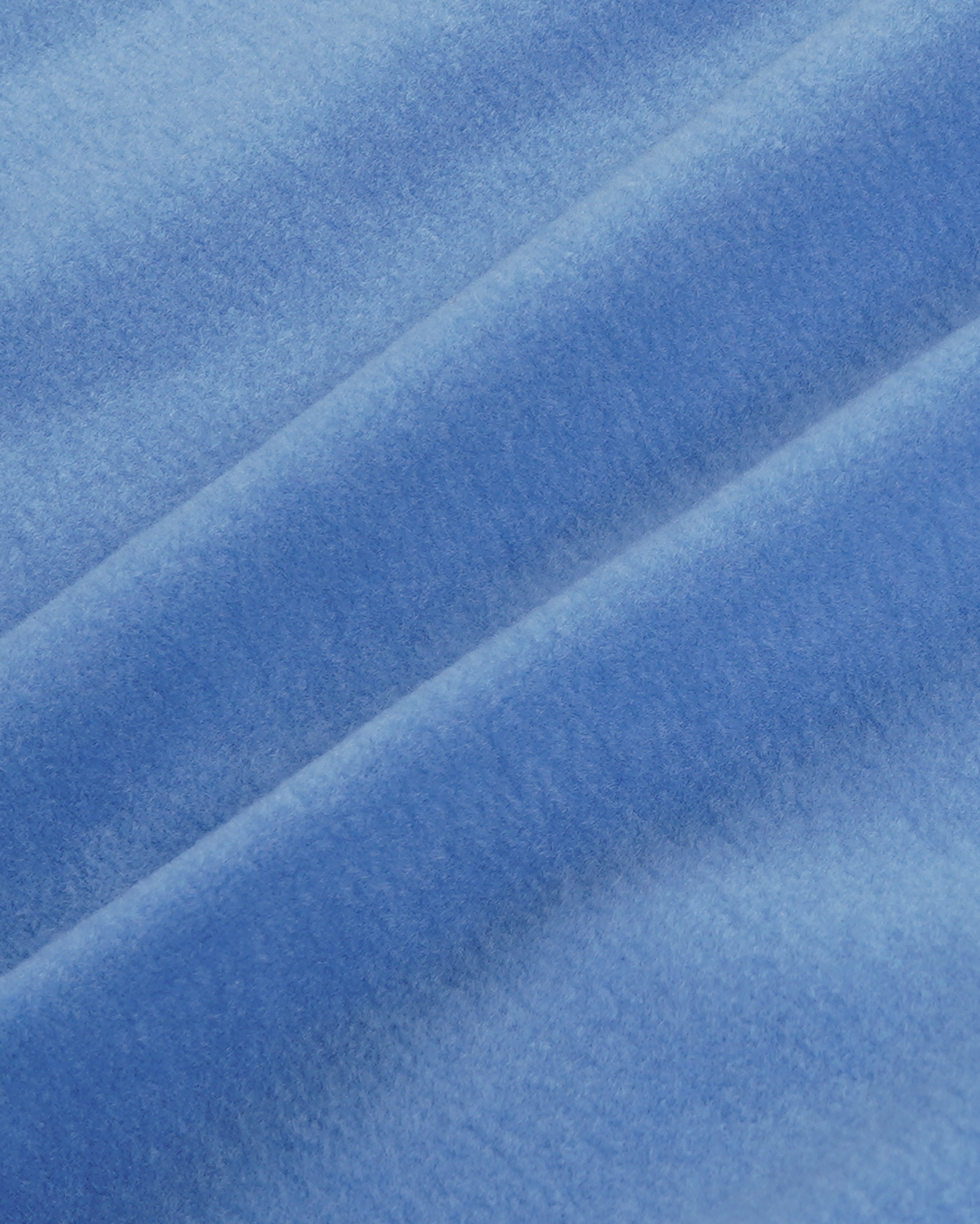 Serif Logo Buttoned Polar Sweatshirt - Azure/Light Navy