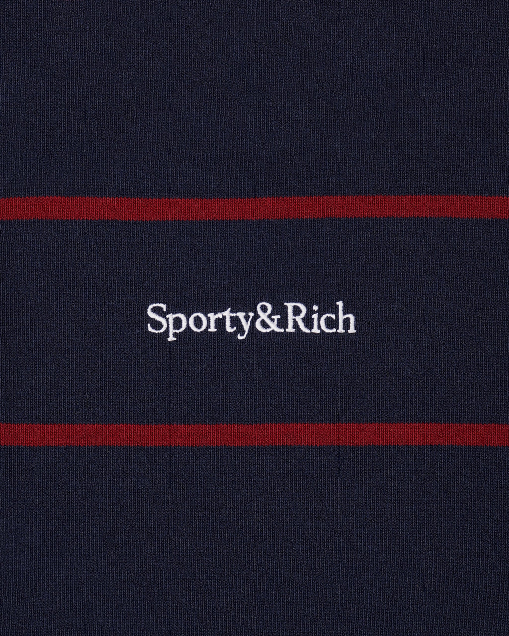 Serif Logo Rugby Polo - Navy/White/Merlot