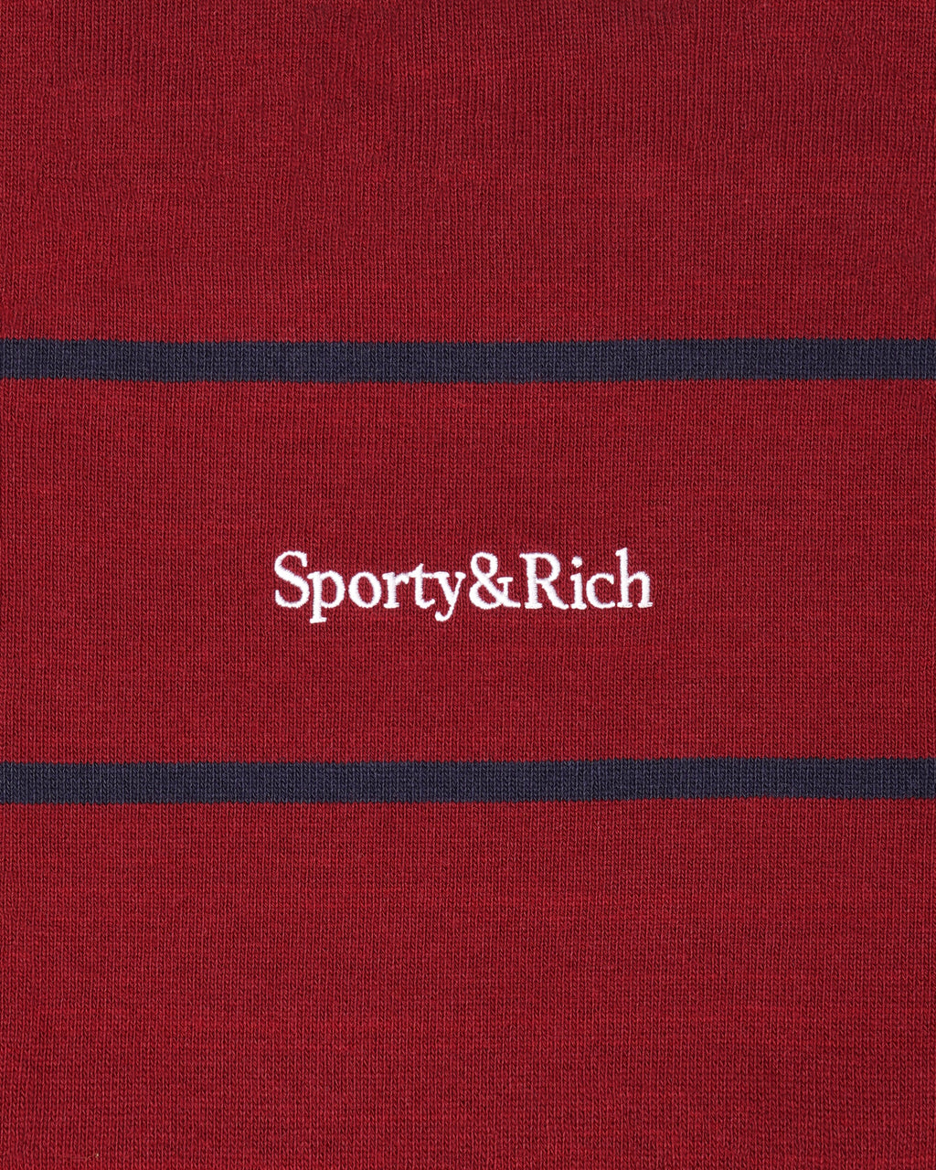 Serif Logo Rugby Polo - Merlot/White/Navy