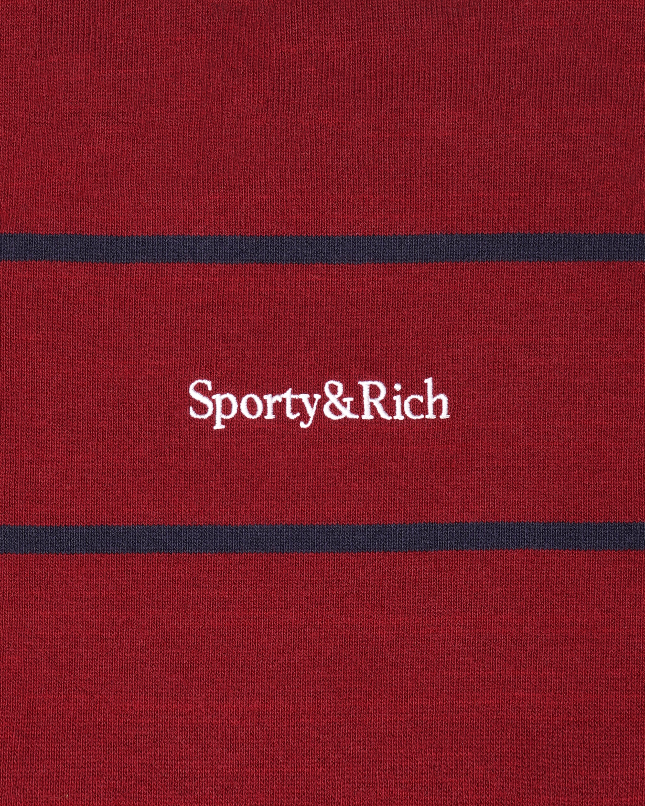 Serif Logo Rugby Polo - Merlot/White/Navy