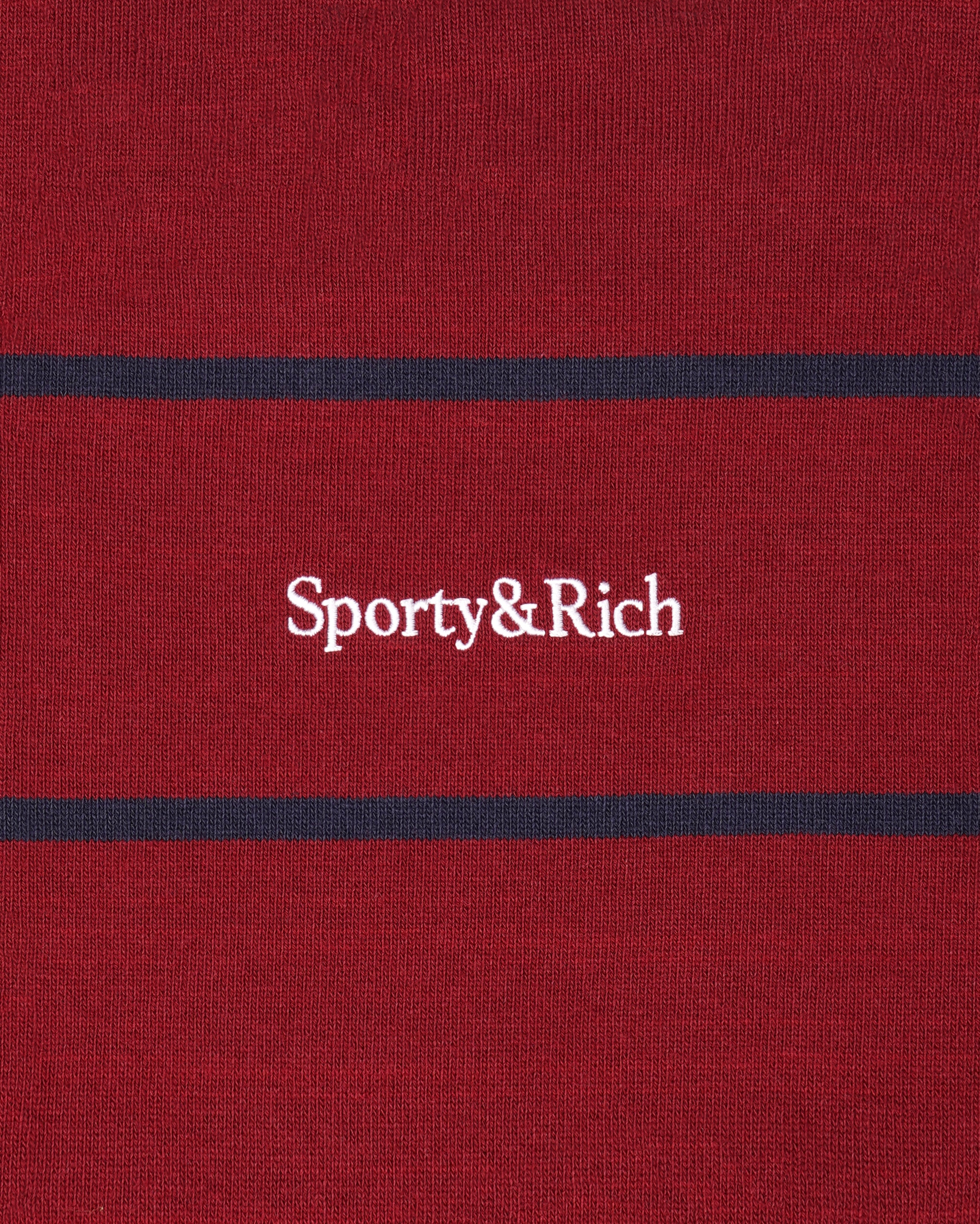 Serif Logo Rugby Polo Men - Merlot/White/Dark Navy