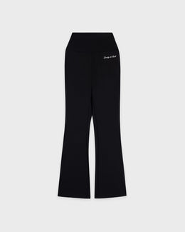 Signature Logo Flared Legging - Black/White