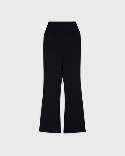 Signature Logo Flared Legging - Black/White