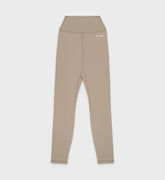 Serif Logo Legging - Elephant/White