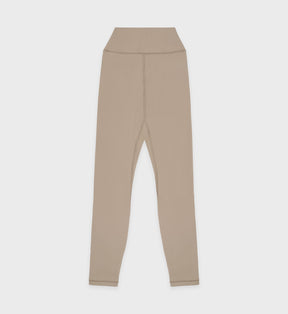 Serif Logo Legging - Elephant/White