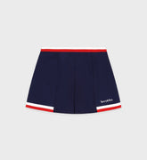 Serif Logo Mila Skirt - Navy/White/Fire Red