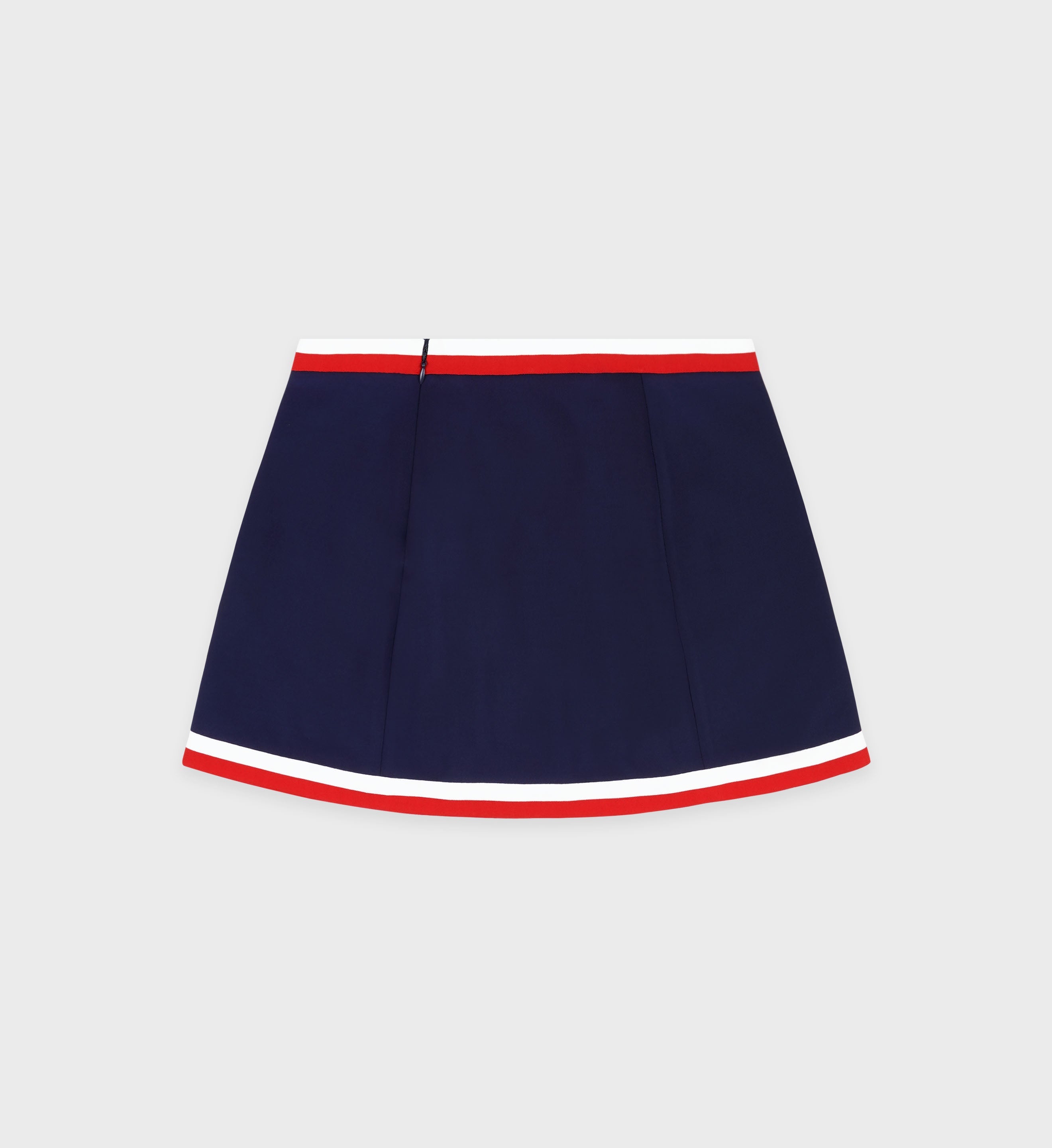 Serif Logo Mila Skirt - Navy/White/Fire Red