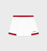 Serif Logo Mila Skirt - White/Navy/Fire Red
