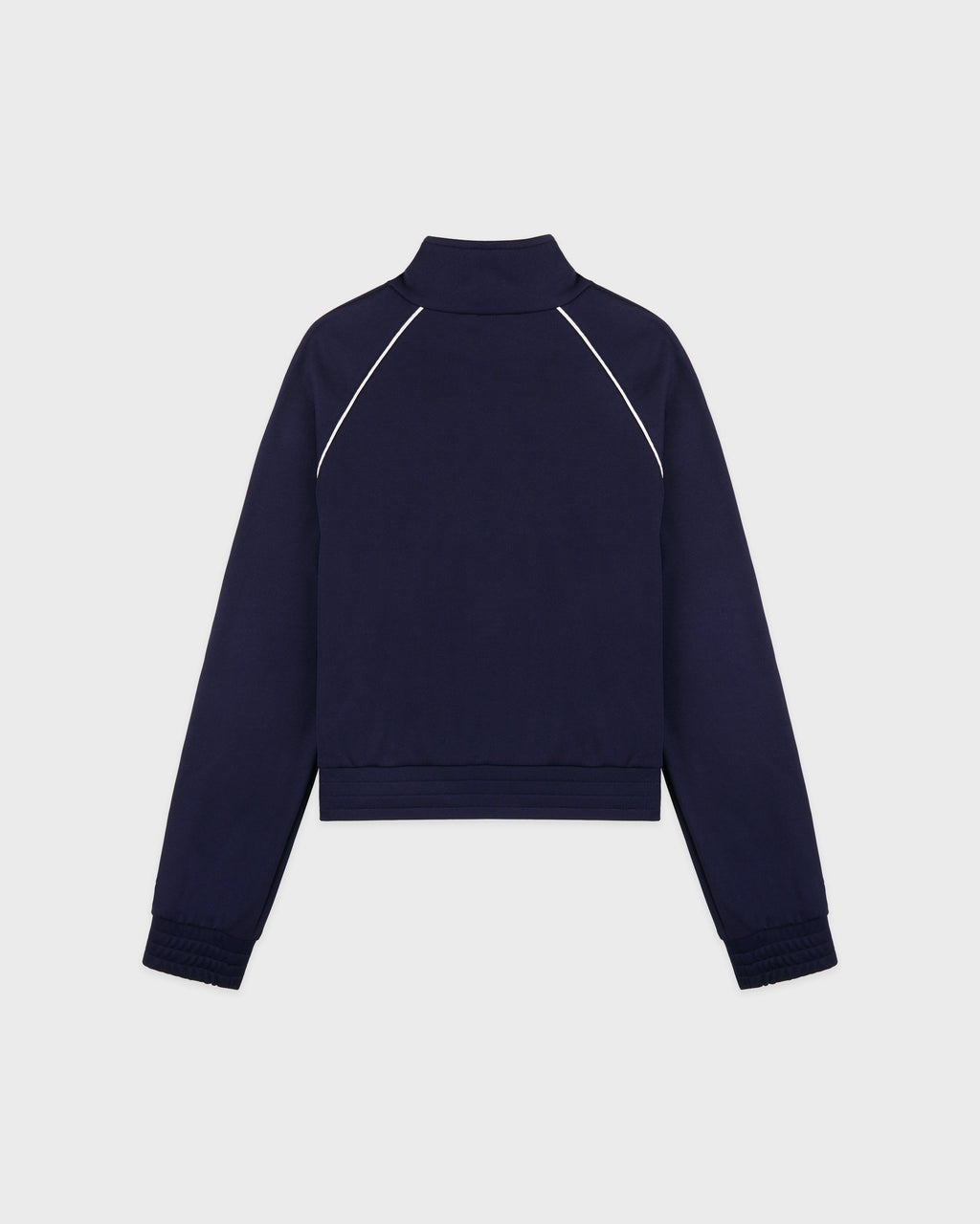 Serif Logo Retro Track Jacket - Navy/White