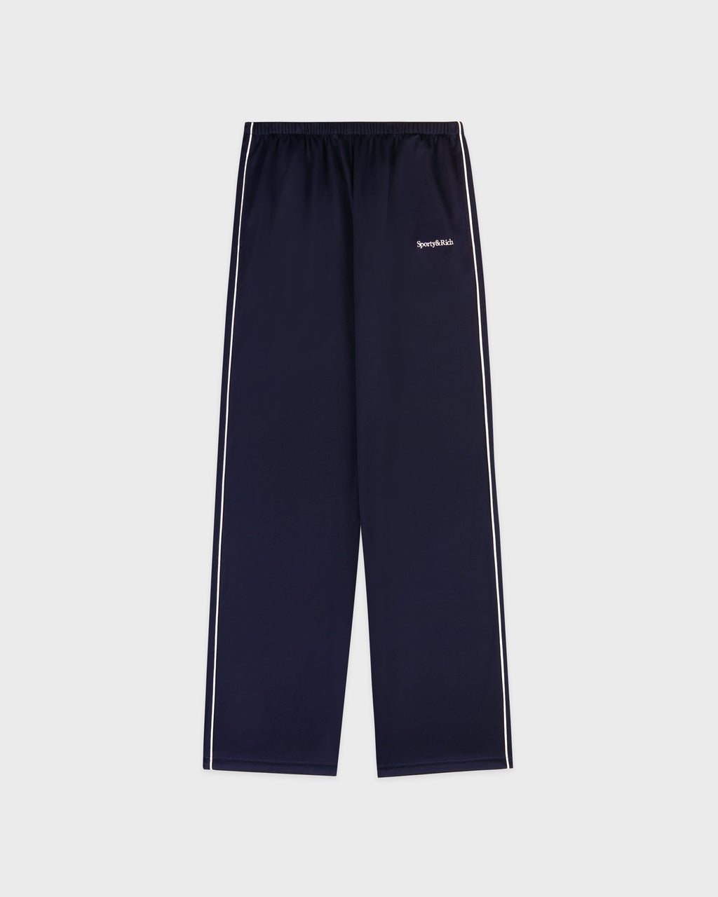 Serif Logo Retro Track Pant - Navy/White