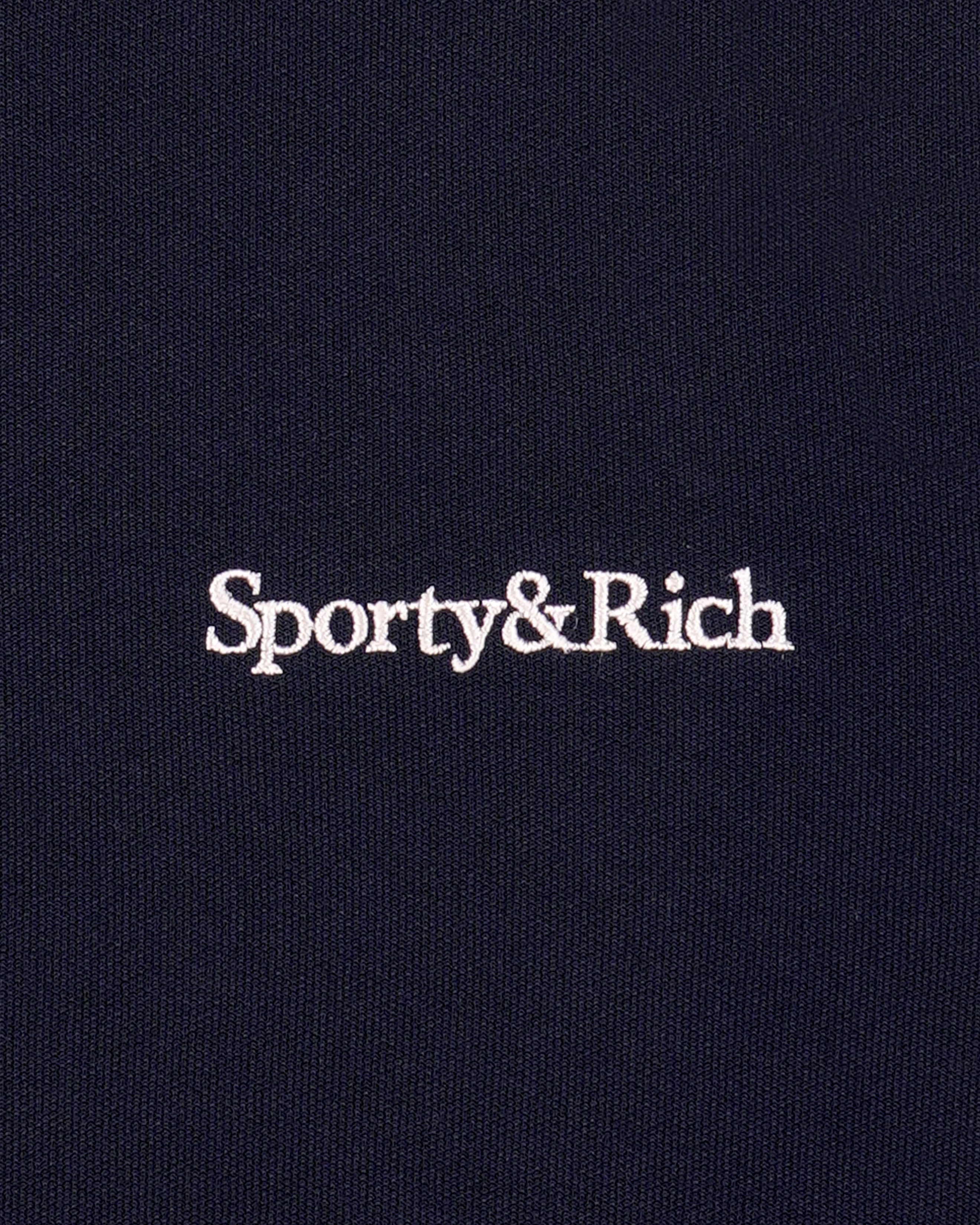 Serif Logo Retro Track Pant - Navy/White