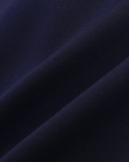 Serif Logo Retro Track Pant - Navy/White