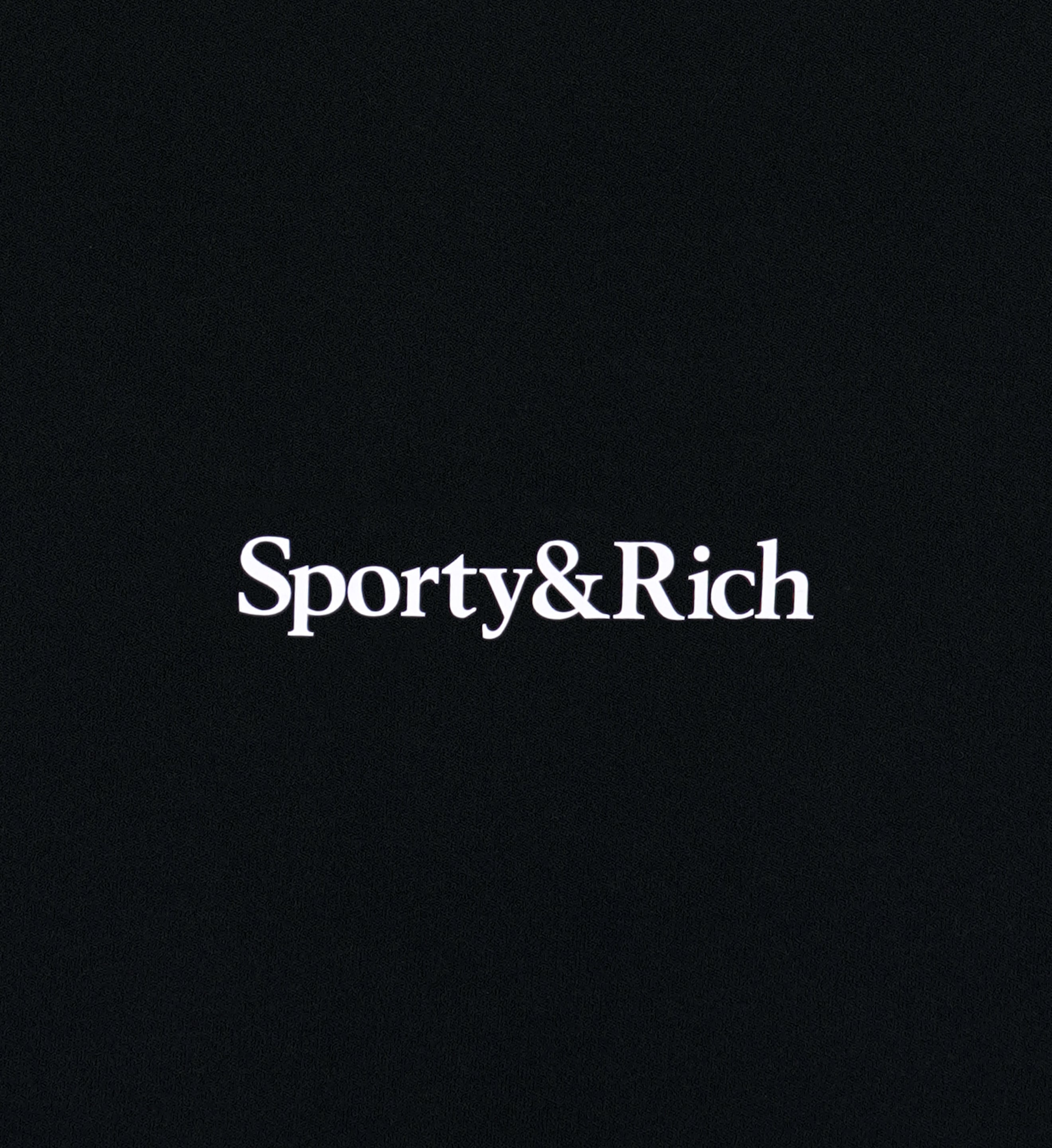 Serif Logo Sport Bra - Black/White