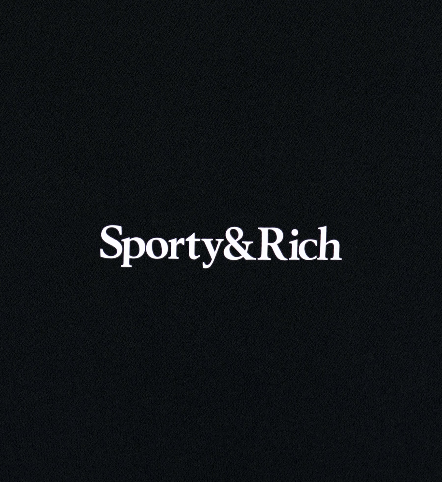 Serif Logo Training Tee - Black/White