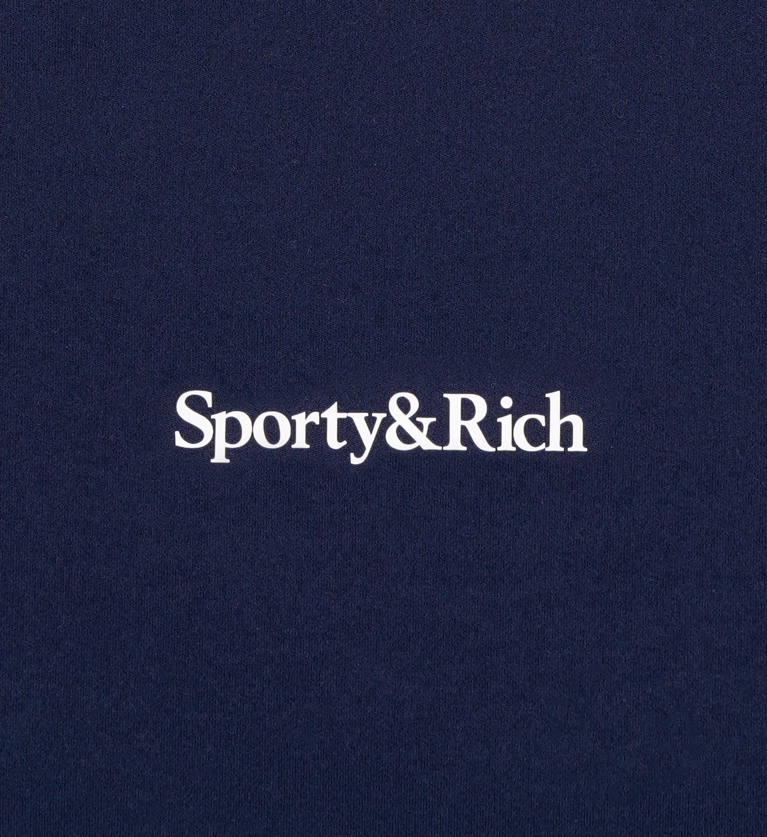 Serif Logo Training Tee - Navy/White