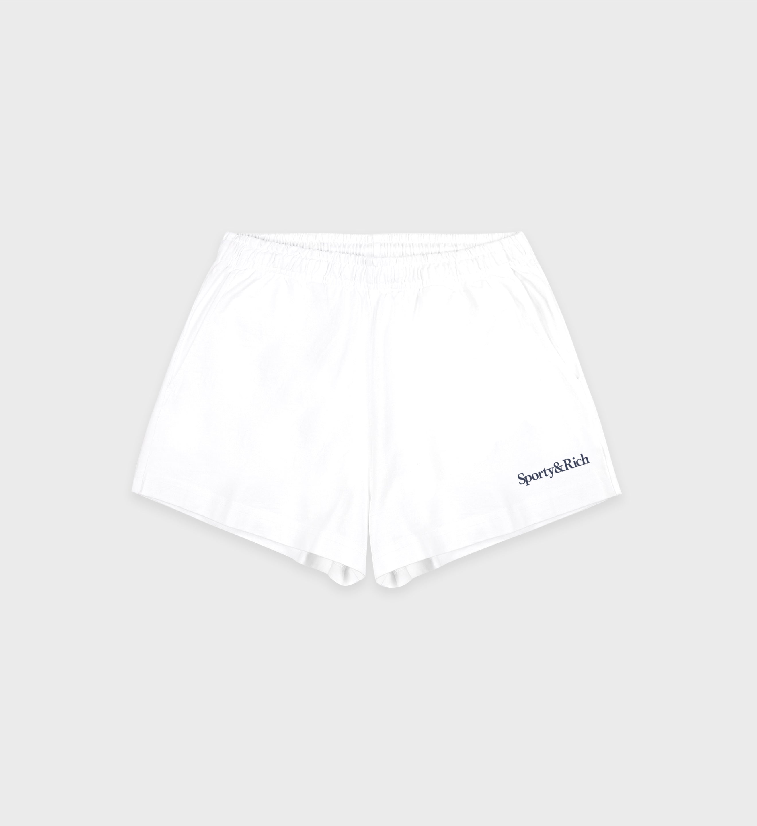 Serif Logo Soft Disco Short - White/Navy