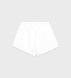 Serif Logo Soft Disco Short - White/Navy