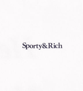 Serif Logo Soft Disco Short - White/Navy