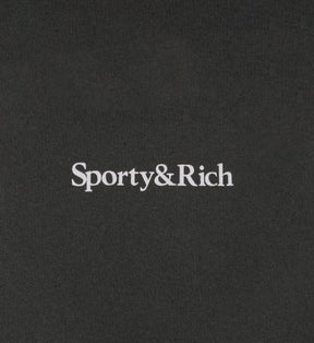 Serif Logo Soft Sweatpant - Faded Black/White