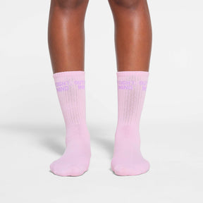 RIBBED CREW SOCK 5-PACK | DAFFODIL BABY PINK MULTI