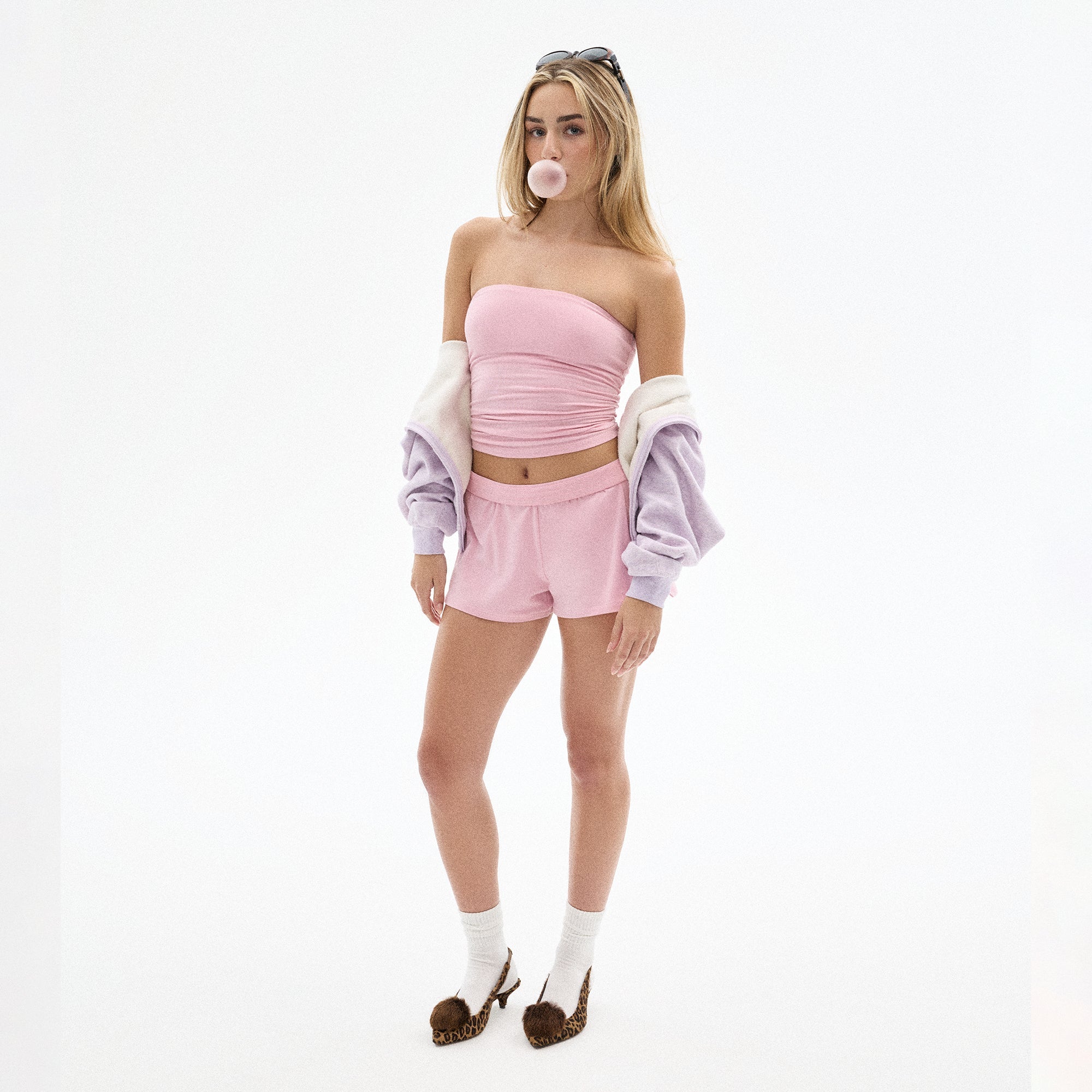 COTTON JERSEY LOOSE SHORT | HALITE