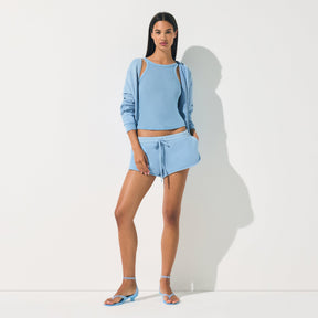 FRENCH TERRY SHORT SHORT | BLUE BELL