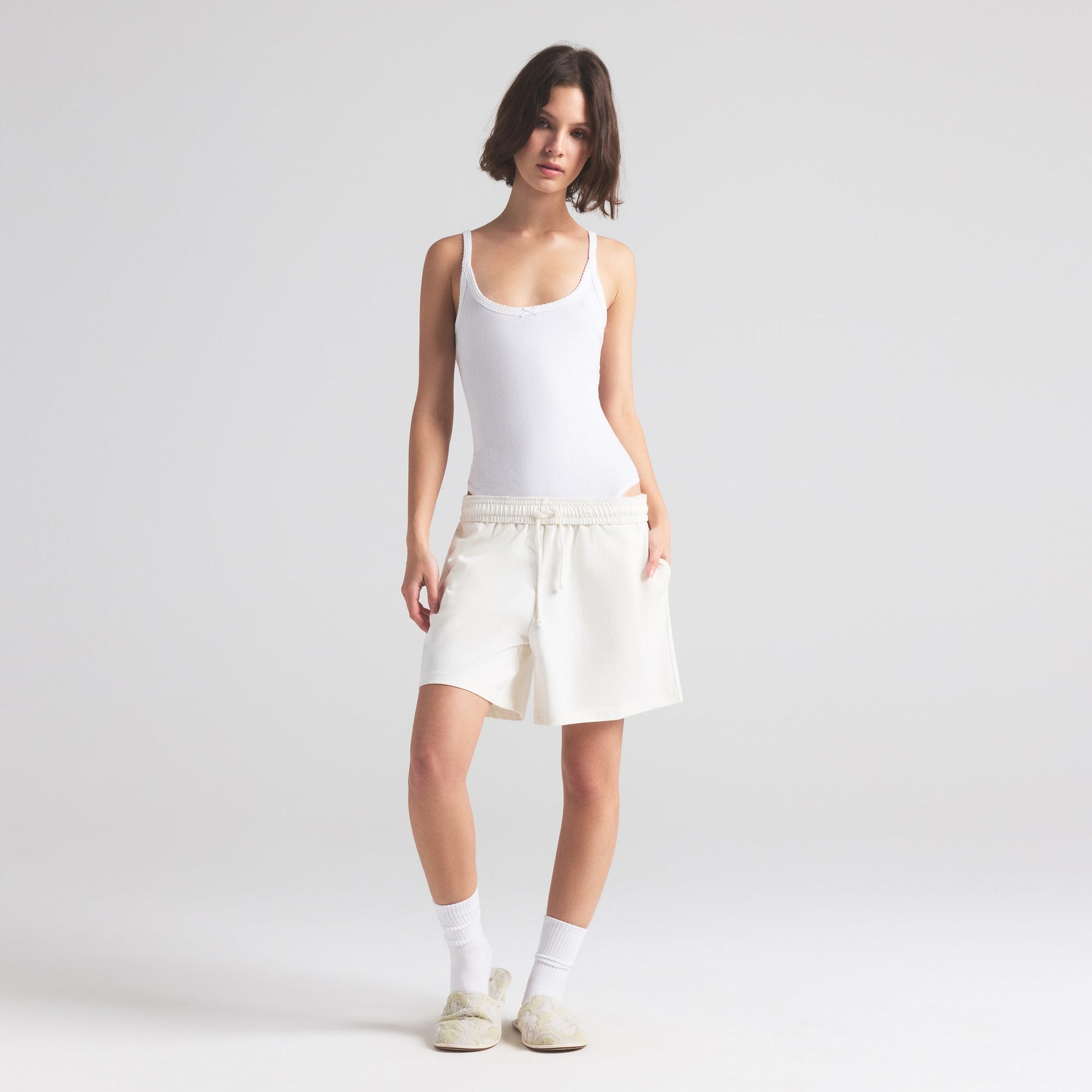 OUTDOOR HEAVY JERSEY LONG SHORT | MARBLE