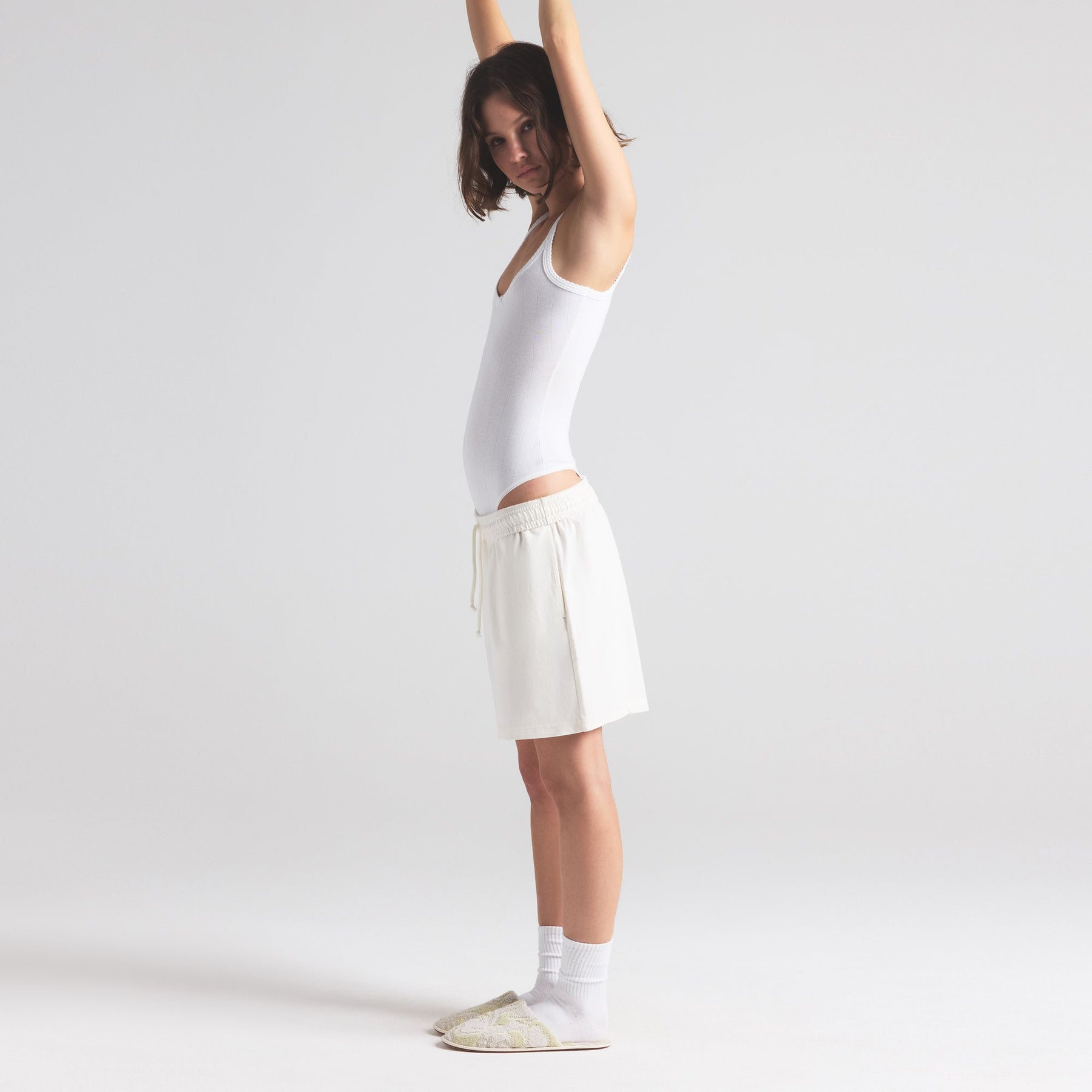 OUTDOOR HEAVY JERSEY LONG SHORT | MARBLE