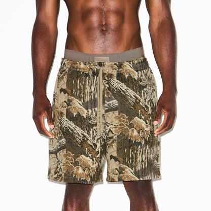 HEAVYWEIGHT FLEECE MENS REALTREE RELAXED SHORT | REALTREE CAMO PRINT