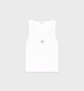 SRHWC Baby Rib Tank - White/Navy