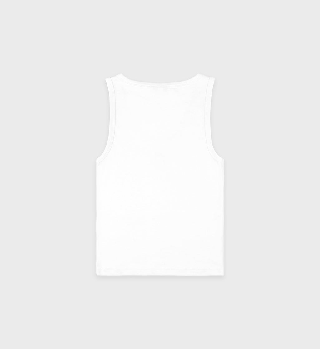 SRHWC Baby Rib Tank - White/Navy