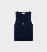 SRHWC Baby Rib Tank - Navy/White