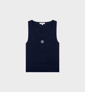 SRHWC Baby Rib Tank - Navy/White